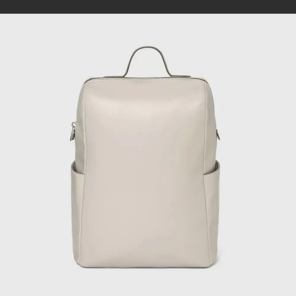 A new day leather backpack